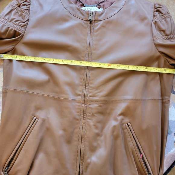 See by Chloe Caramel Color Leather Jacket/Coat-NWOT - Picture 11 of 13